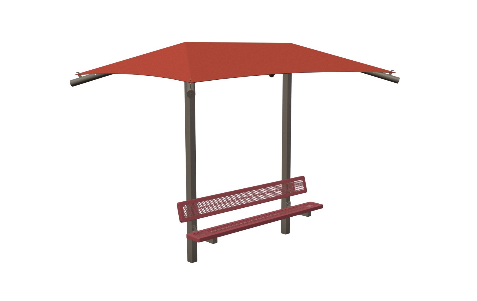 姫ちん　kids bench ワインレッド Shaded Bench